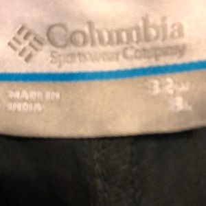 Black Columbia shorts.